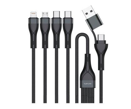 Kabel 4smarts Kabel USB-C/USB-A 4w1 1.2m czarny
